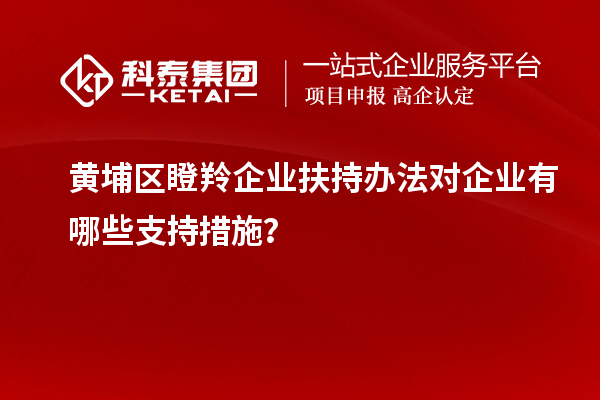 黃埔區(qū)瞪羚企業(yè)扶持辦法對(duì)企業(yè)有哪些支持措施？